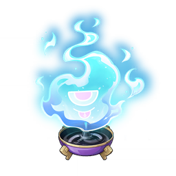 Smoldering Phosphorescent Flame